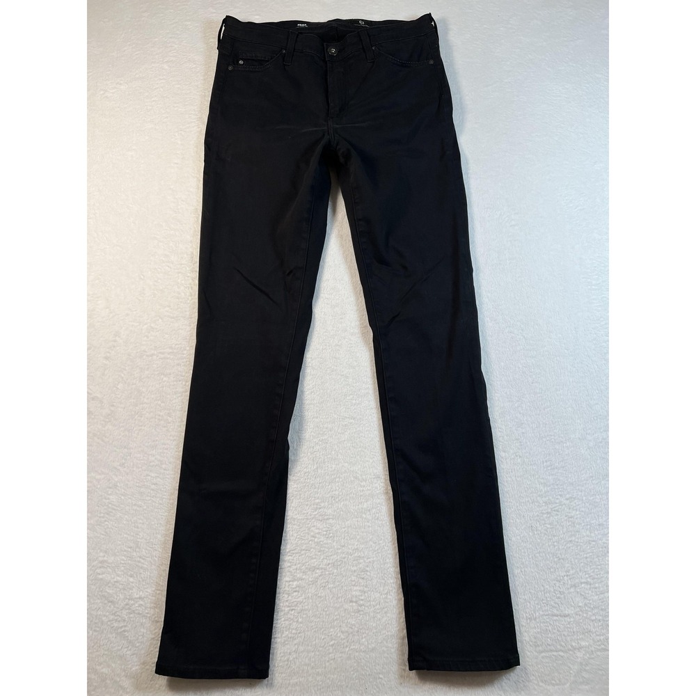 AG Adriano Goldschmied Prima Cigarette Jeans Womens 27R Black Mid Rise Skinny